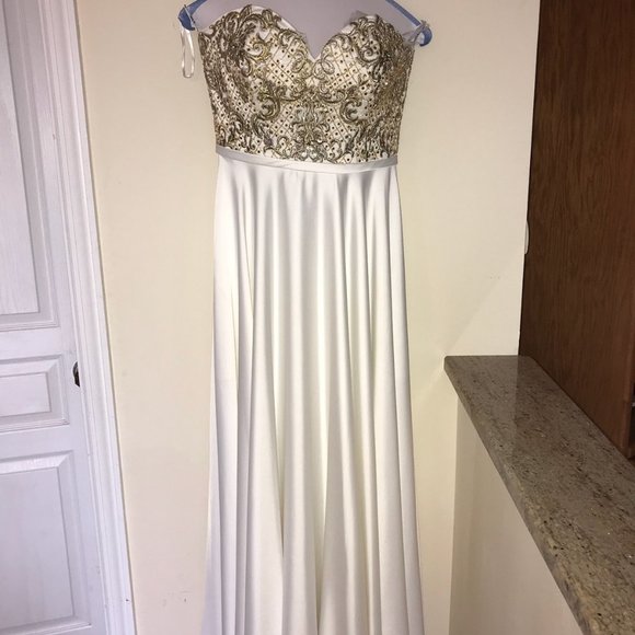 Women’s Alyce Paris Party Wedding Formal Goddess Evening Dress EUC - Picture 7 of 7